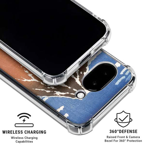 Hokusai Fuji Mountains in clear Weather Google Pixel 9a Clear Case